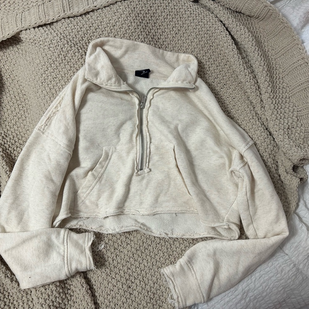 Chrome Hearts Cream Zip-Up Hoodie